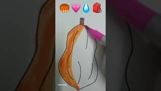 papaya colouring by this emoji🥮💗💧🎒short viralvideo trending coloring drawing [upl. by Chrissa]