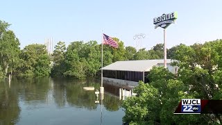 Flooding at Loves Seafood in Savannah [upl. by Noteloc600]