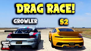 Pfister Duel  S2 vs Growler Drag Race  GTA Online [upl. by Aloel557]