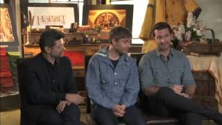 Hobbit Interview with Martin Freeman Richard Armitage amp Andy Serkis [upl. by Ridley]