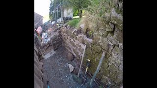 Video 10  Stone doorway  Toms Root Store rebuild and renovation rootcellar heritage [upl. by Adnaugal]