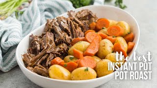 The BEST Instant Pot Pot Roast  tender and flavorful  The Recipe Rebel [upl. by Airegin]