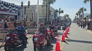 Main Street Daytona Biketoberfest Thousands Entering the Main Drag [upl. by Narcissus]