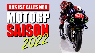 MotoGP 2022 Bikes Regeln amp Kalender  das alles ist neu [upl. by Worl173]