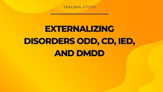 🌞What is Externalizing Disorders ODD CD IED and DMDD REALLY Like [upl. by Philbin480]