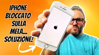 iPhone bloccato sulla mela o schermo nerobianco come risolvere senza perdere i dati [upl. by Datha927]