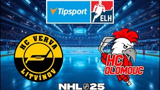 NHL 25  HC Verva Litvínov vs HC Olomouc [upl. by Korey]