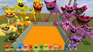 Destroy Smiling Critters Family in LAVA HOLE  Poppy Playtime in Garrys Mod [upl. by Jeroma]