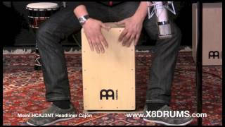 Meinl Headliner Large Cajon HCAJ3NT  X8 Drums [upl. by Nahsad236]