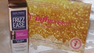 John Frieda Frizz Ease 3Day Straight Flat Iron Spray  Review amp Demo [upl. by Oryaj]