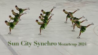 Sun City Synchro 🇫🇮 Mozartcup 2024 Free Skating  Synchronized skating [upl. by Chanda]