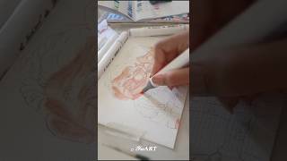 How l coloring skin tones with alcohol marker  Drawing from Disney up movie 🎥🎥 part1 tutorial [upl. by Kellby713]