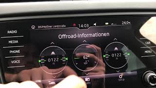 Skoda Octavia III 5E Offroad Anzeige aktiviert freigeschaltet Navigationssystem [upl. by Behnken]