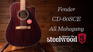 ¡Más que sólo para empezar  Fender CD 60SCE Dreadnought [upl. by Nnyleak]