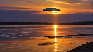 UFO seen earlier in the day in South Philadelphia has now been filmed diving into the Delaware River [upl. by Aleakim446]