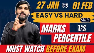 JEE Main 2024 Marks vs Percentile January Attempt😳🤯  Marks vs Percentile jee mains 2024 [upl. by Toile903]