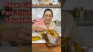 La receta más Saludable y fácil de PAPAS GAJO Menos grasa más sabor Botana o Guarnición shorts [upl. by Kenleigh]