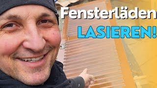 Wie man einen Fensterladen lasiert  MK Handwerk [upl. by Dyanna572]