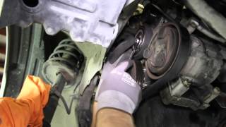 How to Install a Water Pump for a Nissan 18L 4 cyl Engine  Advance Auto Parts [upl. by Sixla292]