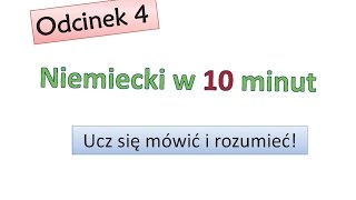 Podstawy niemieckiego 4 Nauka niemieckiego dla początkujących Zacznij mówić po niemiecku  Odc 4 [upl. by Gonzales]