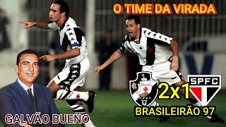 Vasco 2 x 1 São Paulo teve gol do Presidente do Vasco Brasileirão 97 [upl. by Latsirc]