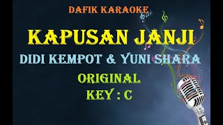 Kapusan Janji Karaoke Didi Kempot feat Yuni Shara Original key [upl. by Stoops]