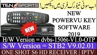 ONE SHOT S6 amp 1506T STB2 HD RECEIVER AUTO ROLL IPTV POWERVU KEY NEW SOFTWARE  Usama Tech [upl. by Esilana]