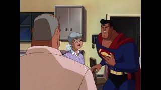 Superman talks with his parents after Clarks quotdeathquot Superman The Animated Series [upl. by Ardnuhsed]