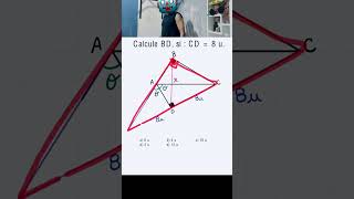 maths matemática matematika MEDIANA EN TRIANGULO RECTO🤓👻🙂‍↕️🙂‍↔️ [upl. by Ailuj]