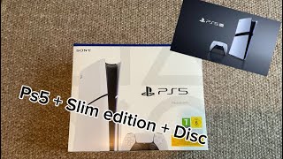 Ps5  Slim Edition  Disc UNBOXING [upl. by Ilek]