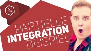 Partielle Integration mit Sinus Beispielaufgabe [upl. by Mahon]