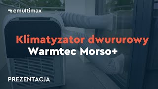 Dwururowy klimatyzator przenośny  Warmtec Morso KP40W [upl. by Urbannal]