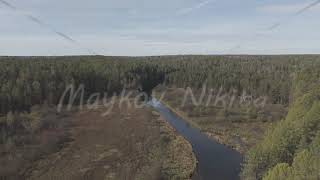 DLog M Bazhukovo Russia Stone Hole or Drinking Horse Autumn landscape Serga River Deer str [upl. by Derwood]