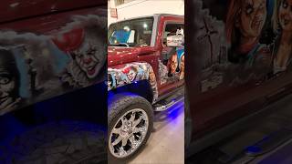 Halloween Hummer carshow carshorts hummer halloween customized horrorshorts shorts [upl. by Rheinlander]