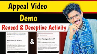 Deceptive Activity Appeal Video Demo  Monetization Rejected Due To Reused Content [upl. by Chee]