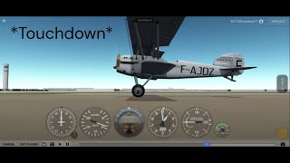 Potez 25 BUTTER LANDING [upl. by Ycnuahc]