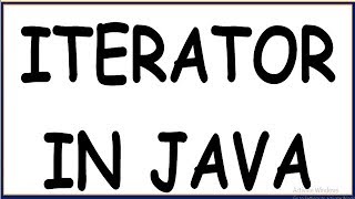 ITERATOR IN JAVA WITH EXAMPLE [upl. by Daphna]