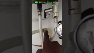 geyser fitting Open cpvc pipe fitting in bathroom masterplumber plumbing geyser [upl. by Worth438]