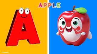 ABC song  Phonics Song  nursery rhymes  a for apple  abc phonics song for toddlers [upl. by Edurtreg]