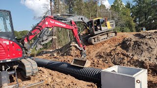 Installing The Massive Overflow System On The 9 Acre Pond [upl. by Kuster]