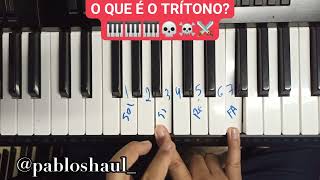 O QUE É O TRÍTONO EM MÚSICA shorts piano tocarpiano [upl. by Denbrook835]