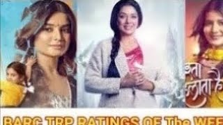 BARC TRP RATINGS OF WEEK  45Top Shows of the week YRKKH UKA [upl. by Etta]