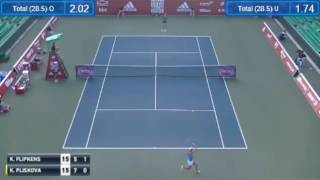 Flipkens hits the shot of the year [upl. by Dieball]