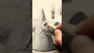 Drawing a Basic Form with “Engraving” Style art drawing ink inkdrawing illustration [upl. by Crowell]