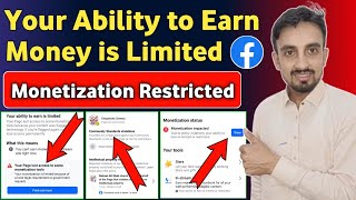 Your Ability to Earn is Limited  Your Page Lost Some Monetization tools  Monetization Restricted [upl. by Eisserc]