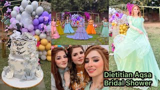 Dietitian Aqsas Bridal Shower  Mere yaar ki shaadi hai 🤗  Vlog  Maham Pasha [upl. by Ella]