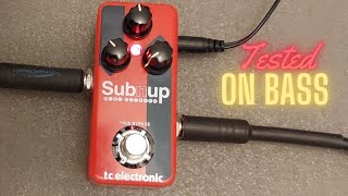 TC Electronic SubNUp Mini Octaver  Bass Test [upl. by Aoh]