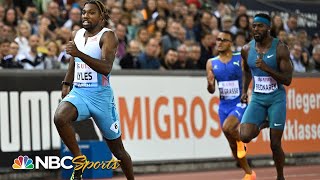 Noah Lyles demolishes Usain Bolts record in triumphant Zurich 200m victory  NBC Sports [upl. by Antons696]