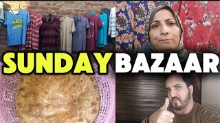 Kapro ka landa bazaar  LIFE OF SADIA Vlog  lifeofsadia dailyvlog sundaybazar familyvlog vlog [upl. by Nossila]