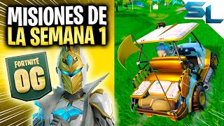 Como COMPLETAR TODAS las MISIONES DE LA SEMANA 1 TEMPORADA OG 5 FORTNITE [upl. by Carlen]